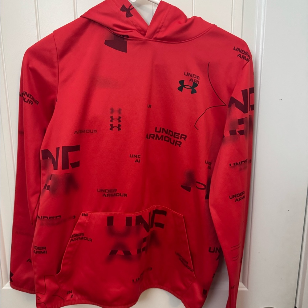 Under Armour Red Hoodie boys youth large